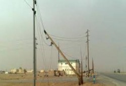 عهد السفاح :  انقطاع الكهرباء بالمنوفية اثر سقوط عمود كهرباء "ضغط عالي"