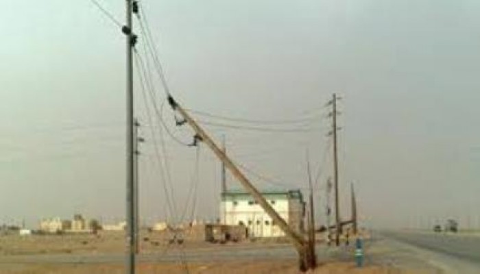 عهد السفاح :  انقطاع الكهرباء بالمنوفية اثر سقوط عمود كهرباء "ضغط عالي"