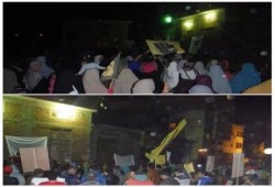 وقفة للتحالف الوطنى بالبصارطة بدمياط تطالب باسقاط حكم العسكر