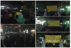 أجواء ثورية في مسيرة حلوان المناهضة للانقلاب مساء الثلاثاء