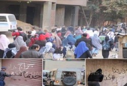 مسيرة لرافضي الانقلاب ب‏الهرم  وسط انتشار المدرعات العسكرية.