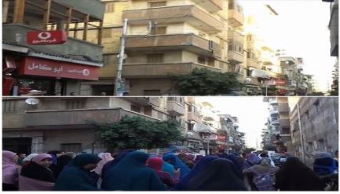 دمياط: مسيرة لنساء ضد الانقلاب للتنديد بالانقلاب العسكرى