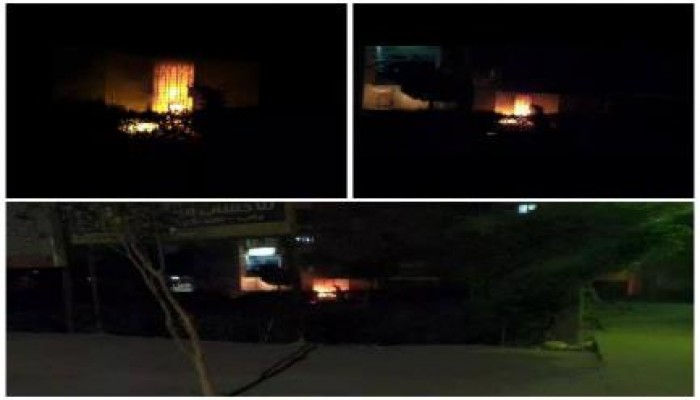 بالفيديو .. مجموعة تطلق علي نفسها المقاومة الشعبية تتبني إحراق  فرع بريد مدينة نصر