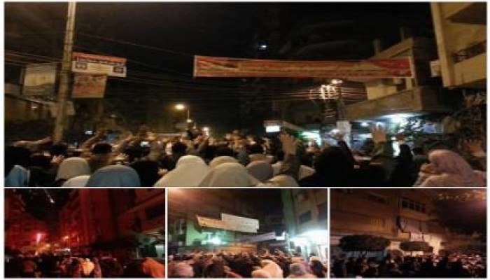 الغربية: مسيرة ليلية مناهضة للانقلاب بطنطا تطالب باإفراج عن المعتقلين والقصاص للشهداء