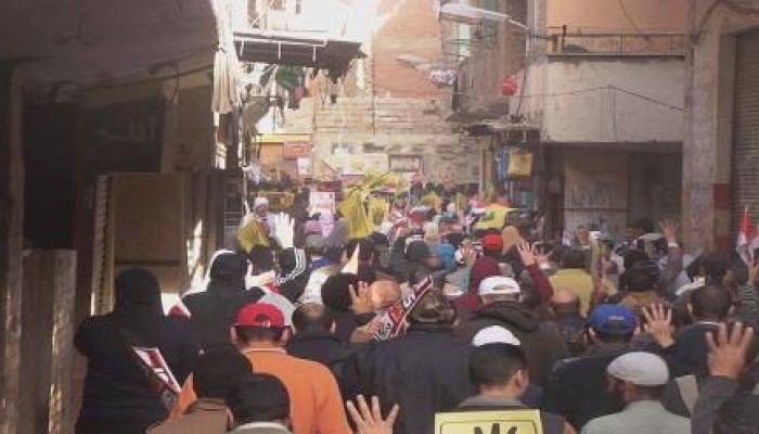ثوار المعادي ينتفضون في مسيرة صباحية حاشدة ضمن جمعة "معا للتحرير والتطهير"