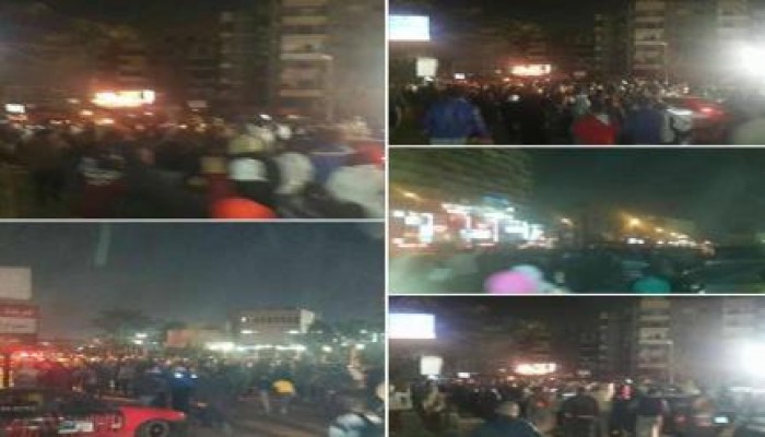 مسيرة ليلية حاشدة بمدينة نصر رفضا للانقلاب العسكرى