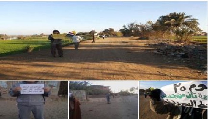 ‏الدقهلية  : سلسلتان بشريتان لرافضي الانقلاب بميت غمر