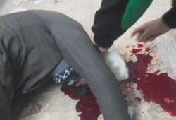 بالفيديو.. تشيع جثمان شهيد حدائق حلوان