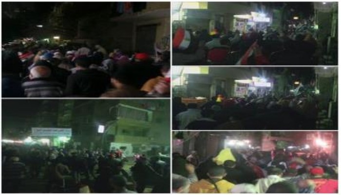 مسيرة لثوار المعادي ضد الانقلاب العسكري