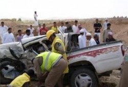 نحس الانقلاب: مصرع 3 و إصابة آخر اثر انقلاب سيارة بطريق "السويس - القاهرة"