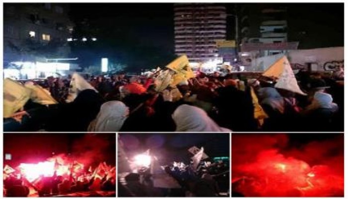 مسيرة ليلية بمدينة نصر تدعو للحشد في 25 يناير