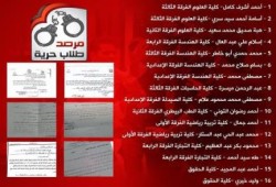 "المرصد الطلابي": تصاعد الانتهاكات الأمنية التي يتعرض لها طلاب الجامعات