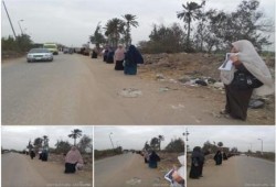 نساء ضد الانقلاب تنظم سلسلة بشرية بمدينة ههيا