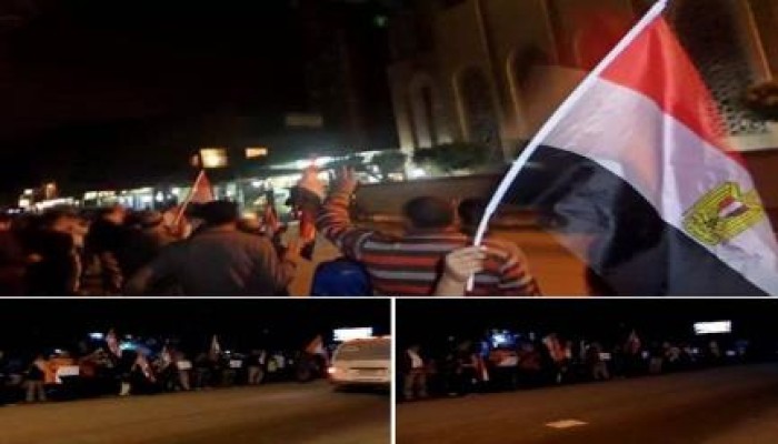دمياط: سلسلة بشرية لثوار الخياطة بدمياط تطالب بالإفراج عن المعتقلين