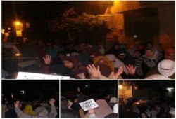 بالصور: الاسكندرية رغم هطول الامطار و البرد الشديد يخرج ثوار الرمل يعلنون رفضهم للعسكر