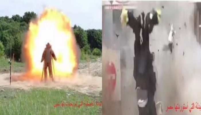 بالفيديو: بدل الحماية من القنابل المصرية تقليد و"مضروبة"