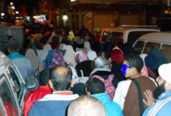 رغم الثلوج.. ثوارالإسكندرية ينتفضون تضامنا مع فتيات المنصورة المعتقلات