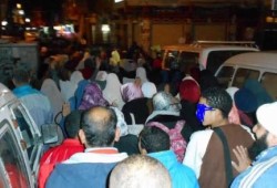 رغم الثلوج.. ثوارالإسكندرية ينتفضون تضامنا مع فتيات المنصورة المعتقلات
