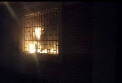 حرق "عقاري" مدينة نصر تضامنا مع ضحايا ماسبيرو !