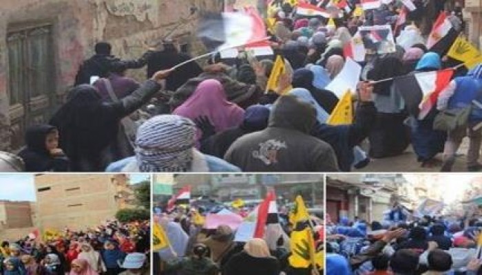 أبو حماد تجدد رفضها للنقلاب بمسيرة حاشدة في جمعة "معا نثور"