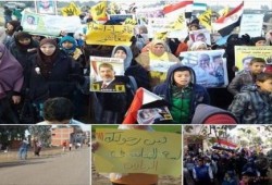 سلسلة بشرية و مسيرات في  ‏الشرقية في صباح جمعة "معًا نثور"