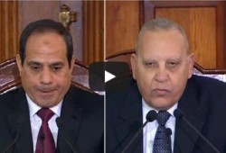 كالعادة .. أخطاءكارثية في القرآن الكريم بكلمة رئيس مجلس القضاء في حضور الخائن (فيديو)