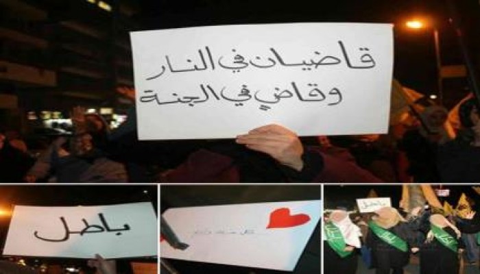 مسيرة ليلية لحركة حرائر ضد الانقلاب بمدينة نصر