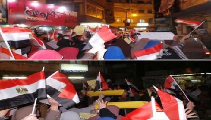 مسيرة حاشدة لثوار دمياط تطالب باسقاط حكم العسكر