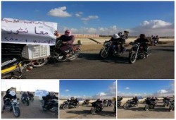 مسيرة دراجات بخارية لرافضى الانقلاب بمركز بئرالعبد‎ تتحدى العسكر