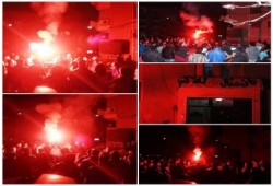 وقفة بالقاهرة الجديدة أمام منزل الشهيد عمرو هندي في الذكرى الأولى لاستشهاده