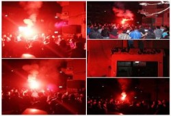 وقفة بالقاهرة الجديدة أمام منزل الشهيد عمرو هندي في الذكرى الأولى لاستشهاده