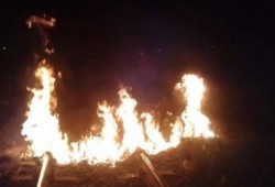 مجهولون يقطعون شريط السكة الحديد ببني مزار بالمنيا