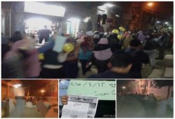 مسيرة ليلية بالخانكة تدعو للحشد في 25 يناير