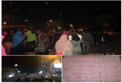 الدقهلية: مسيرة ليلة إستعداداً لإنتفاضة 25 يناير بمدينة دكرنس