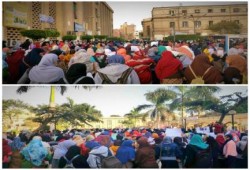 بالصور .. طلاب جامعة القاهرة ينتفضون في مسيرة حاشدة في ذكرى استشهاد زملائهم