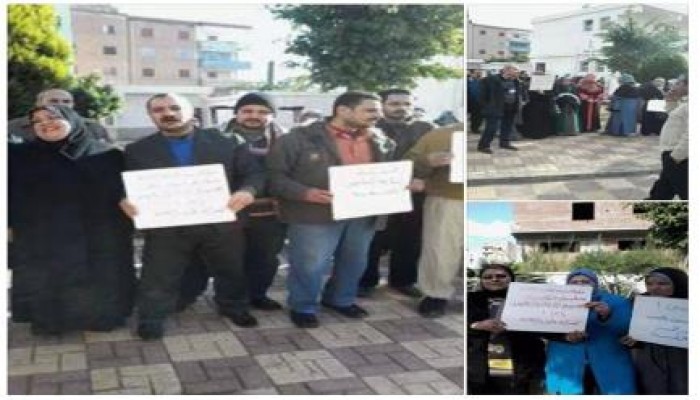 البحيرة: تظاهر العاملين بمستشفي رشيد العام للمطالبة بالكادر الصحي