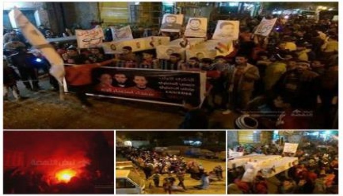 أمن الانقلاب يحاصر ناهيا.. والثوار يطوفون شوارعها بمسيرتين