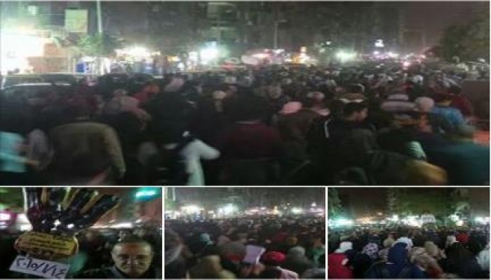 أحرار شبرا الخيمة يشاركون في مسيرة حاشدة بالمطرية ضد حكم العسكر