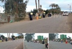 ‏بني سويف  : سلسلة بشرية مناهضة للانقلاب لحركة نساء ضد الانقلاب
