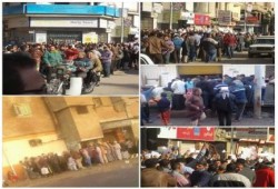 لليوم الرابع.. تظاهر العشرات من مندوبي الخبز بالبحيرة أمام مبنى المحافظة (صور)