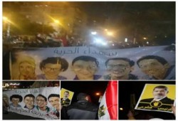 مسيرة مناهضة لحكم العسكر بمصر الجديدة