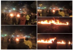 ‏"‏شباب ضد الانقلاب" ينظمون وقفة ويقطعون الطريق الرئيسي بجوار قسم أول المحلة الكبرى