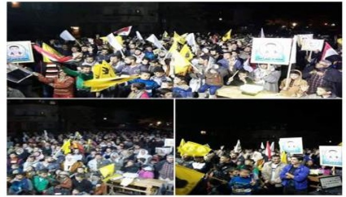 كفر الشيخ: ليلة ثورية ببلطيم استعدادا لموجة 25 يناير