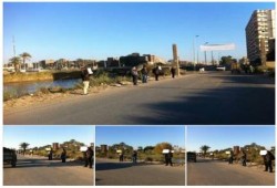 سوهاج: سلسلة بشرية لثوار سوهاج فى بداية أسبوع "تقدموا للحرية والكرامة"