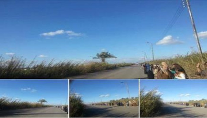 البحيرة: سلسلتان بشريتان بكوم حمادة استعدادًا لانتفاضة 25 يناير