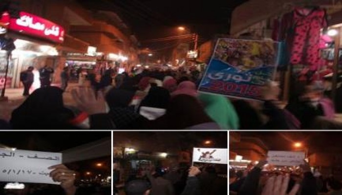 الجيزة: تفاعل كبير من الأهالي مع مسيرة الصف المناهضة للانقلاب