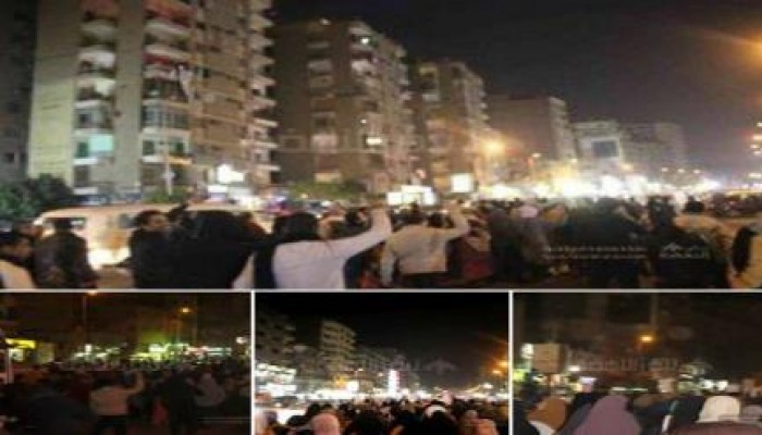 ثوار فيصل يتحدون أمن الانقلاب بمسيرة انطلقت من منطقة تمركز للداخلية