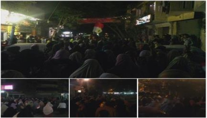 مسيرة ضخمة بالمعادي تدعو للحشد في 25 يناير
