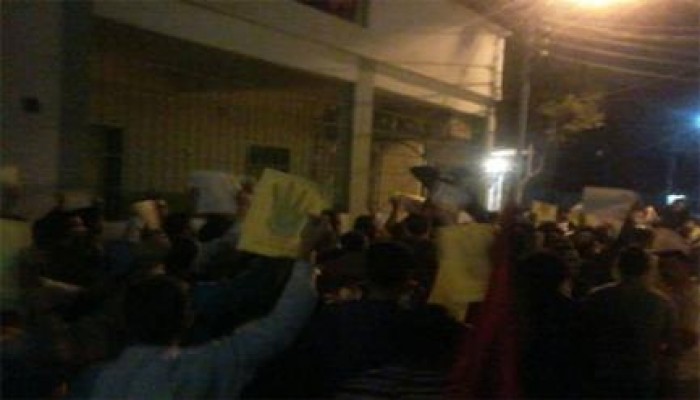 شباب بورسعيد يباغتون الانقلابيين بوقفة ليلية بميدان معهد سالم