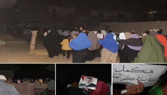 القليوبية: مسيرة احرار عرب جهينة مركز شبين القناطر ضد حكم العسكر